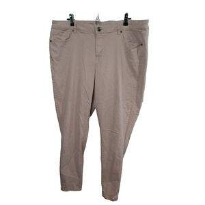 Lane Bryant Woman 20 Jeans Mid Rise Super Stretch Skinny Straight